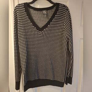 Worthington Sweater, Black, Long Sleeve, L